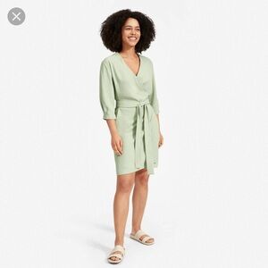 Everlane Japanese Go Weave Wrap Dress 0